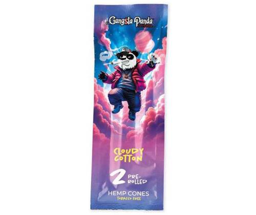 Gangsta Panda Blunt Wraps Πουρόφυλλα - Cotton Candy 2φ. - Τιμή: 1,50€