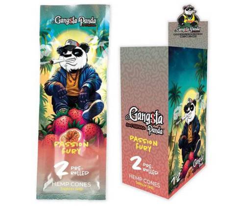 Gangsta Panda Blunt Wraps Cigars - Passion Fruit 2pcs. -  Price: 1,50€