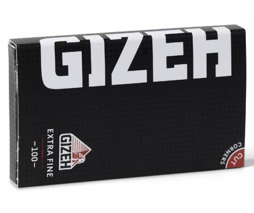 GIZEH Χαρτάκια Black Extra Fine Double 100φ. - Μαύρο με Μαγνήτη 20τεμ. - Τιμή: 10,60€