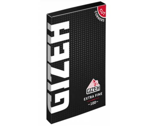 GIZEH Χαρτάκια Black Extra Fine Double 100φ. - Μαύρο με Μαγνήτη 20τεμ. - Τιμή: 10,60€