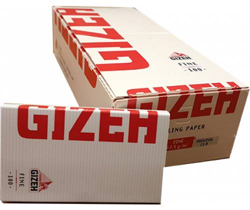 GIZEH Rolling Papers Fine Double - Red with Magnet 20pcs. -  Price: 10,15€