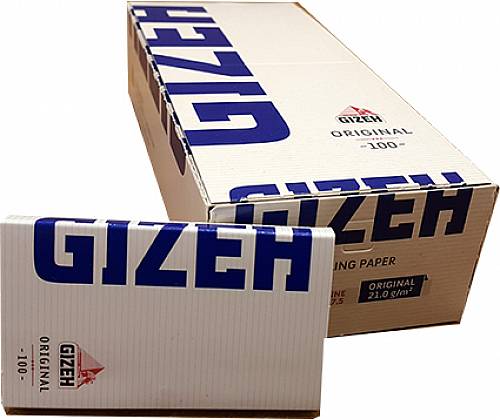 GIZEH Rolling Papers Original Double - Blue with Magnet 20pcs. - Price: 10,90€