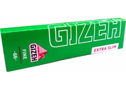 GIZEH Χαρτάκια Fine - Πράσινο - Extra Slim 66