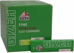 GIZEH Χαρτάκια Fine - Πράσινο - Extra Slim 66 - 50τεμ.