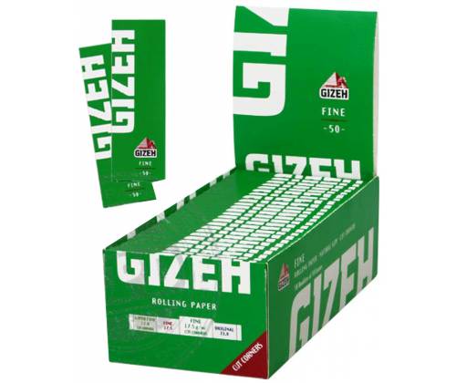 GIZEH Χαρτάκια Fine - Πράσινο 50τεμ. - Τιμή: 11,50€