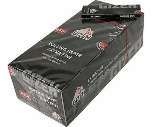 GIZEH Χαρτάκια Black Extra Fine 50φ. - Μαύρο - Τιμή: 0,21€