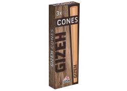 Gizeh Cone Κώνος Brown Ακατέργαστο - King Size 3τεμ.