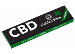 Golden Filter Χαρτάκια Hemp με Εκχυλίσματα CBD King Size + Tips