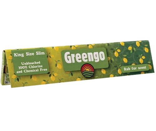 Greengo Χαρτάκια Lemons Edition Ακατέργαστο - King Size Slim 50τεμ. - Τιμή: 42,50€
