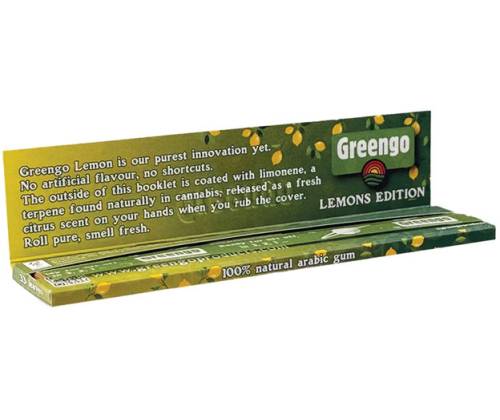 Greengo Χαρτάκια Lemons Edition Ακατέργαστο - King Size Slim 50τεμ. - Τιμή: 42,50€
