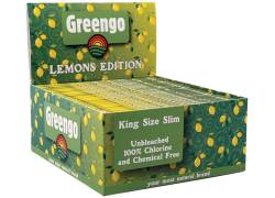 Greengo Χαρτάκια Lemons Edition Ακατέργαστο - King Size Slim 50τεμ.
