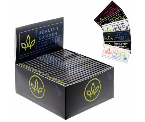 Healthy Garden Rolling Papers - Blue - King Size Slim with Blue Tips 32f. -  Price: 2,60€