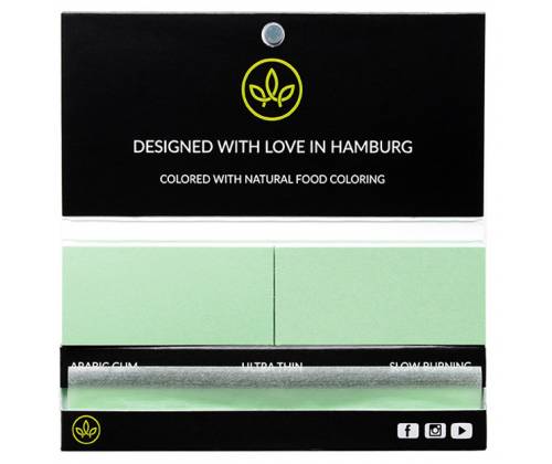 Healthy Garden Χαρτάκια - Green - King Size Slim με Πράσινες Τζιβάνες 32φ. - Τιμή: 2,60€