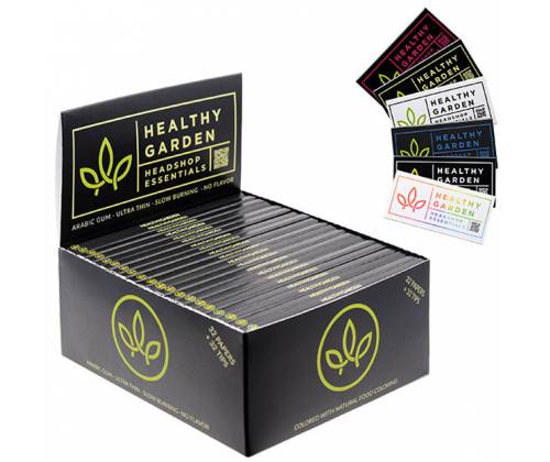 Healthy Garden Χαρτάκια - Green - King Size Slim με Πράσινες Τζιβάνες 32φ. - Τιμή: 2,60€