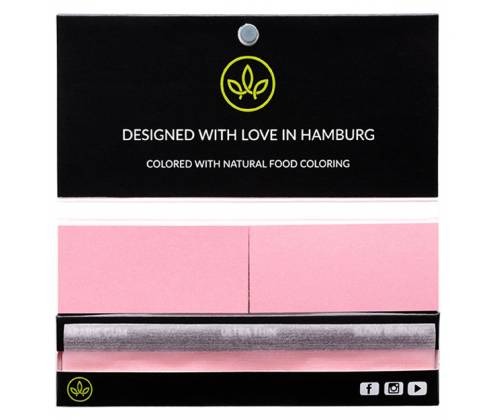 Healthy Garden Χαρτάκια - Pink - King Size Slim με Ροζ Τζιβάνες 32φ. - Τιμή: 2,60€