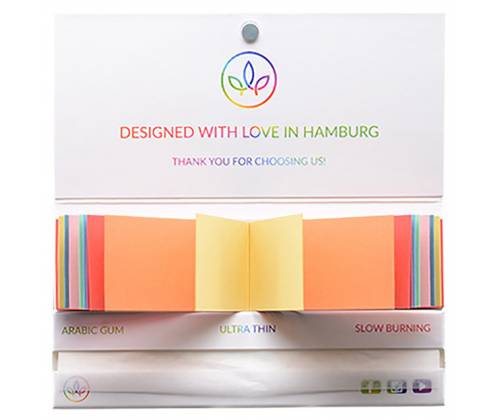 Healthy Garden Χαρτάκια - Rainbow - King Size Slim με Πολύχρωμες Τζιβάνες 32φ. - Τιμή: 2,60€