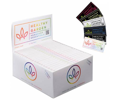 Healthy Garden Χαρτάκια - Rainbow - King Size Slim με Πολύχρωμες Τζιβάνες 32φ. - Τιμή: 2,60€