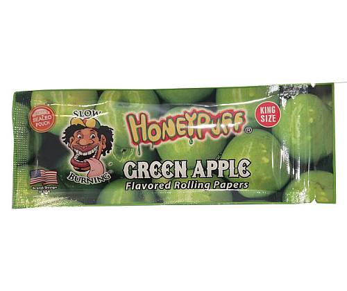 Honey Puff Χαρτάκια King Size Slim 32φ - Green Apple - Τιμή: 1,50€