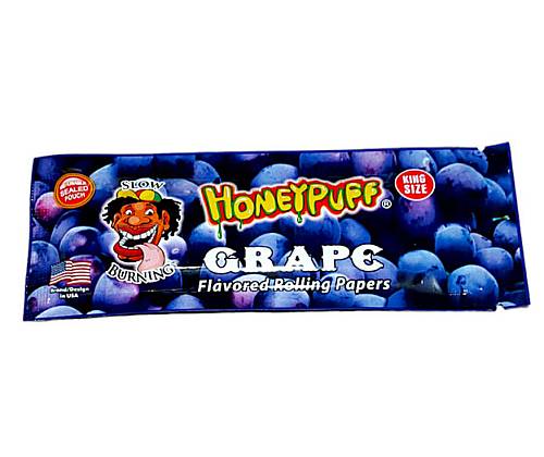 Honey Puff Χαρτάκια King Size Slim 32φ - Grape - Τιμή: 1,50€