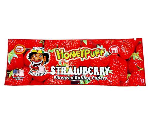 Honey Puff Χαρτάκια King Size Slim 32φ - Strawberry - Τιμή: 1,50€