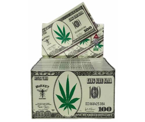 Hornet Χαρτάκια King Size Slim - Weed Dollar 32φ - Τιμή: 1,00€