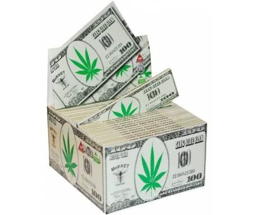 Hornet Χαρτάκια King Size Slim - Weed Dollar 32φ - Τιμή: 1,00€