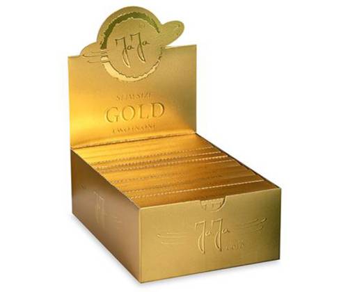 JaJa Χαρτάκια Gold NEW - King Size Slim with Tips 32f. - Price: 2,00€
