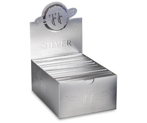 JaJa Χαρτάκια Silver NEW - King Size Slim with Tips 32f. - Price: 2,00€