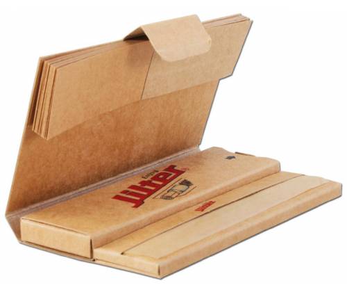 Jilter Rolling Papers Premium Smoke Kit Unbleached - King Size Slim 32f. + Tips -  Price: 2,80€