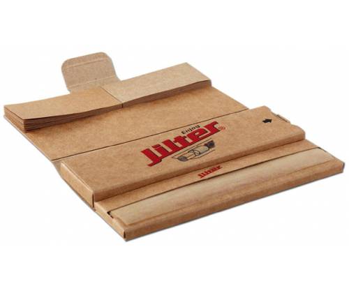 Jilter Rolling Papers Premium Smoke Kit Unbleached - King Size Slim 32f. + Tips -  Price: 2,80€