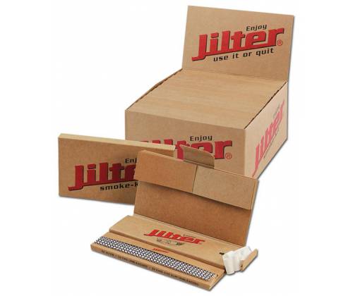 Jilter Rolling Papers Premium Smoke Kit Unbleached - King Size Slim 32f. + Tips -  Price: 2,80€
