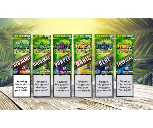 Juicy Hemp Blunt Wraps ORIGINAL Πουρόφυλλα - Φυσική Γεύση - Τιμή: 0,55€