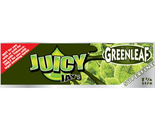 Juicy Jays Χαρτάκια - SUPERFINE- GreenLeaf 1¼ - 32φ. - Τιμή: 1,10€