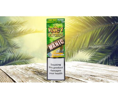 Juicy Hemp Blunt Wraps MANIC Πουρόφυλλα - Mango & Papaya - Τιμή: 0,70€