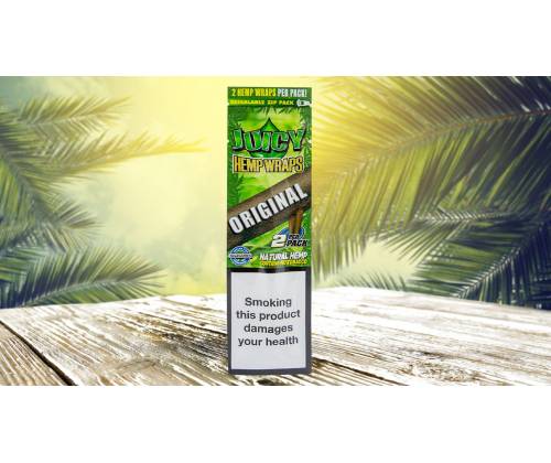 Juicy Hemp Blunt Wraps ORIGINAL Πουρόφυλλα - Φυσική Γεύση - Τιμή: 0,55€