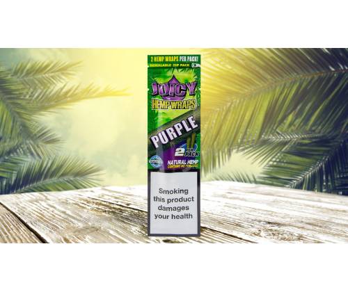 Juicy Hemp Blunt Wraps PURPLE Πουρόφυλλα - Σταφύλι - Τιμή: 0,70€