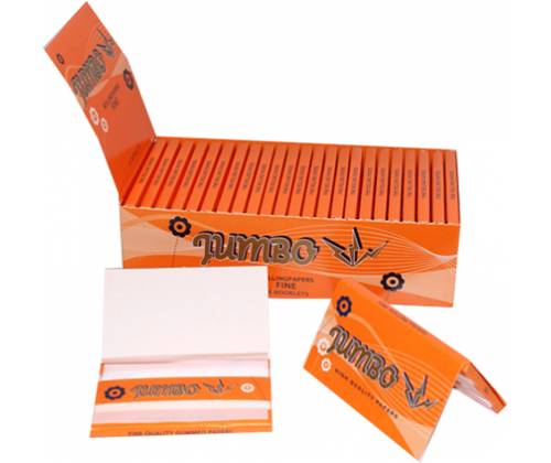 Jumbo Χαρτάκια - Fine Double - Πορτοκαλί 25τεμ. - Τιμή: 10,00€
