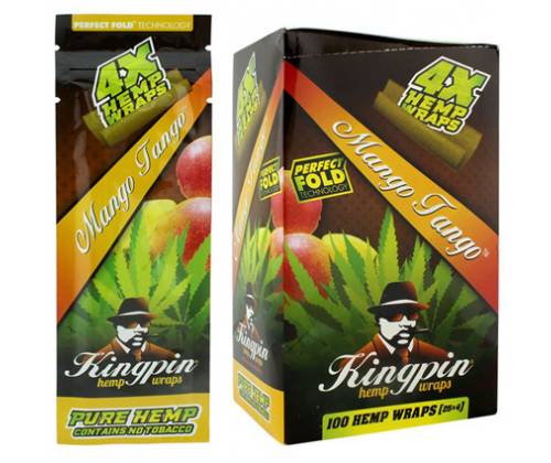 KingPin Hemp Blunts Wraps Πουρόφυλλα - Mango Tango - Τιμή: 0,85€