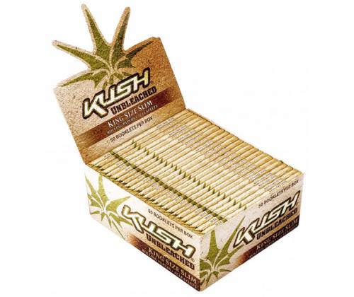 Kush Χαρτάκια Unbleached - Ακατέργαστο King Size Slim - Τιμή: 0,90€