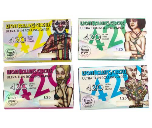 Lion Circus Rolling Papers 4:20 Block - Silver White Paper 420f. -  Price: 6,20€