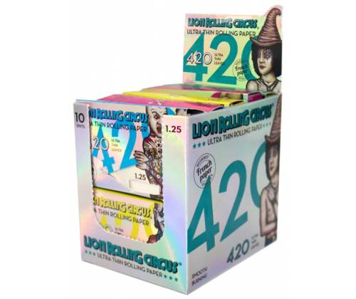 Lion Circus Rolling Papers 4:20 Block - Silver White Paper 420f. -  Price: 6,20€