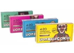 Lion Rolling Circus Χαρτάκια 4:20 Block - Διάφανα Transparent