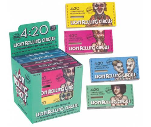 Lion Rolling Circus Χαρτάκια 4:20 Block - Διάφανα Transparent - Τιμή: 4,20€