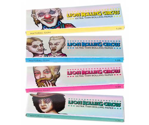 Lion Rolling Circus Χαρτάκια 1¼  - Silver Λευκό Χαρτάκι - Τιμή: 1,19€
