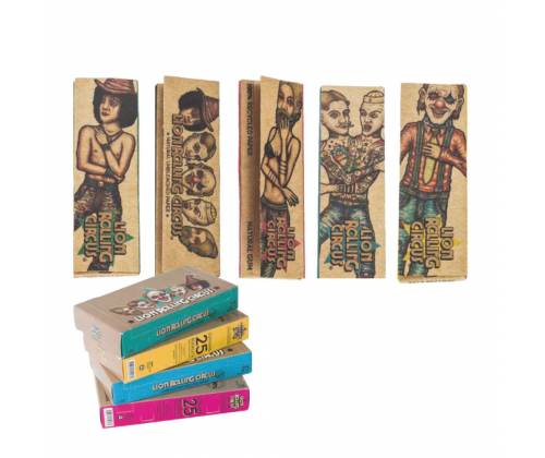 Lion Rolling Circus Χαρτάκια 1¼ - Unbleached Ακατέργαστο 50φ. - Τιμή: 1,19€