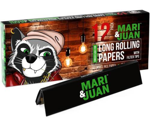 Rolling Papers Mari & Juan King Size Slim with Tips 32f. - 12pcs. - Price: 11,90€