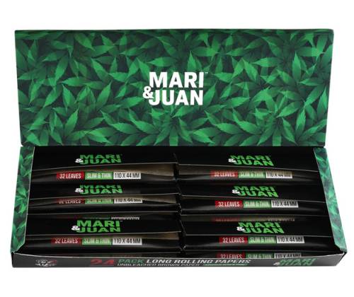 Rolling Papers Mari & Juan King Size Slim with Tips 32f. - 12pcs. - Price: 11,90€