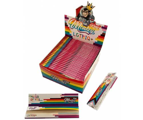 Monkey King Χαρτάκια Ακατέργαστο - LGTBIQ King Size Slim - Τιμή: 1,00€