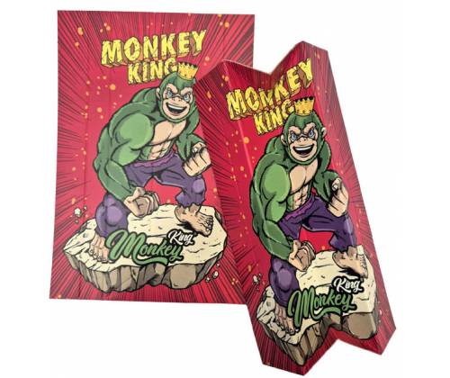 Monkey King Χάρτινο Δισκάκι Stand Card - Red Medium (16x11cm) - Τιμή: 0,45€