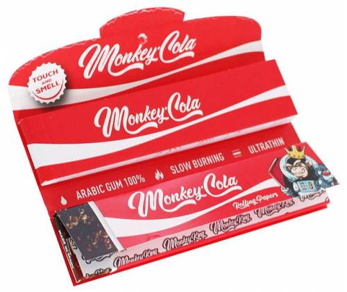 Monkey King Χαρτάκια Red Cola - King Size Slim με Τζιβάνα 32φ. - Τιμή: 2,20€